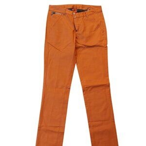 G-Star Raw Porter Slim Tapered Orange Cooper Rust Chino Twill Pants Trousers 26